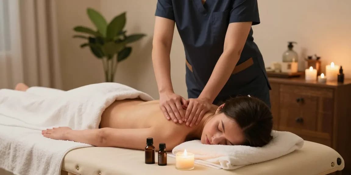 안양출장안마 relaxing Swedish massage in a cozy home setting with a professional therapist.