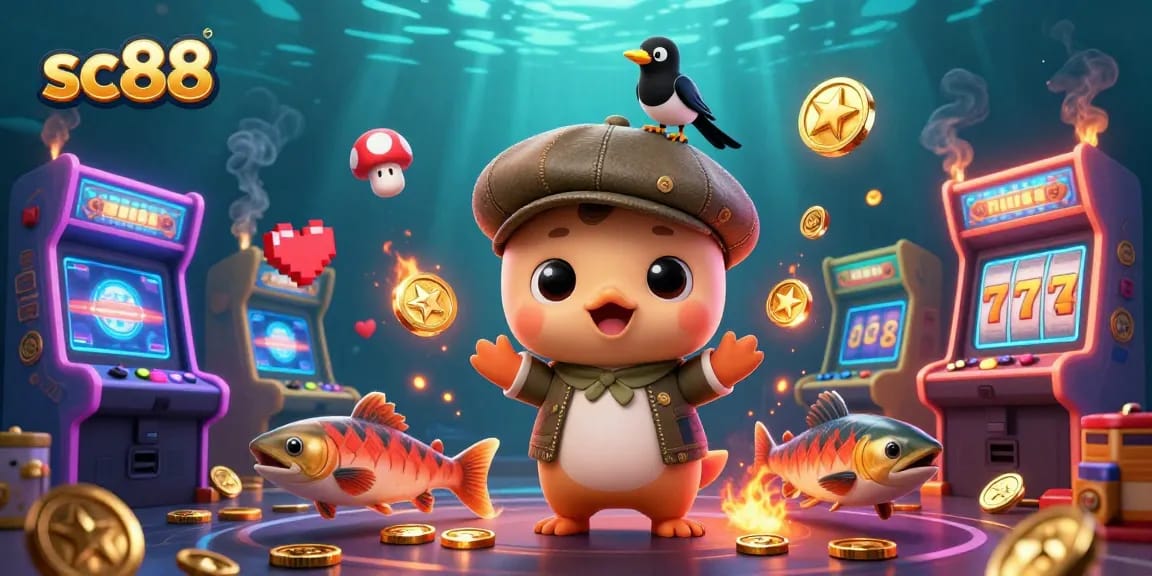 Experience gaming excitement with sc88 featuring Nessie and colorful slots!