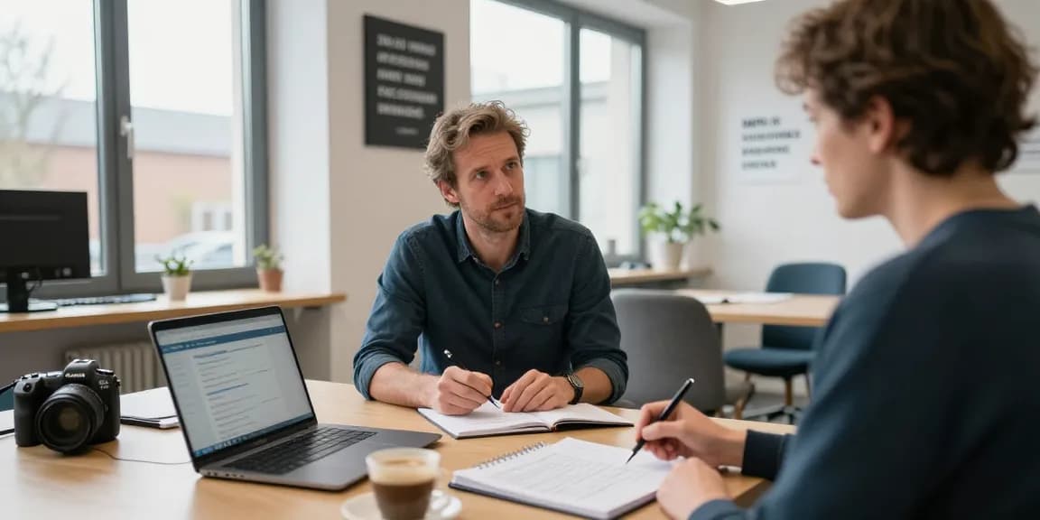 Engagierende MPU Vorbereitung Hannover Sitzung mit Psychologen Thomas Kuhlmann, die individuelle Unterstützung in einer professionellen Umgebung betont.