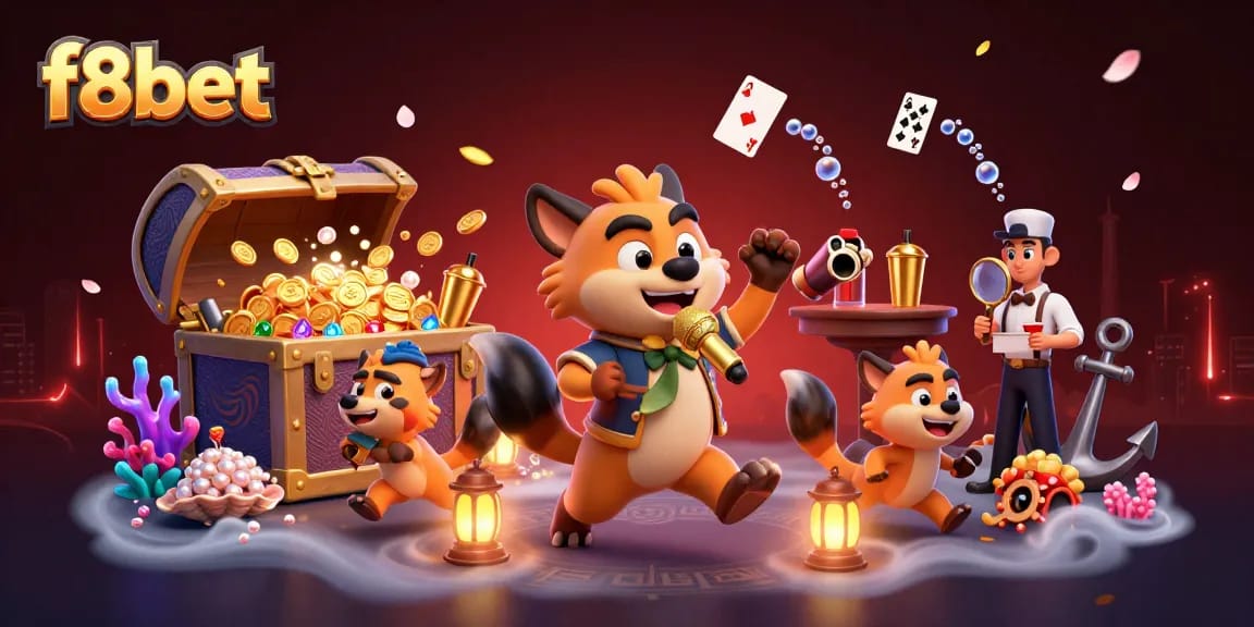 Experience the excitement of f8bet with vibrant hyenas running a comedy casino club.