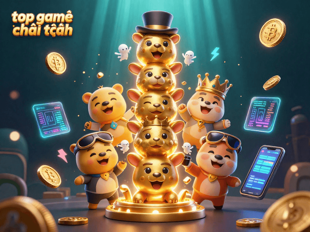 Engage with the top game bài đổi thưởng featuring vibrant 3D casino elements and dynamic visuals.