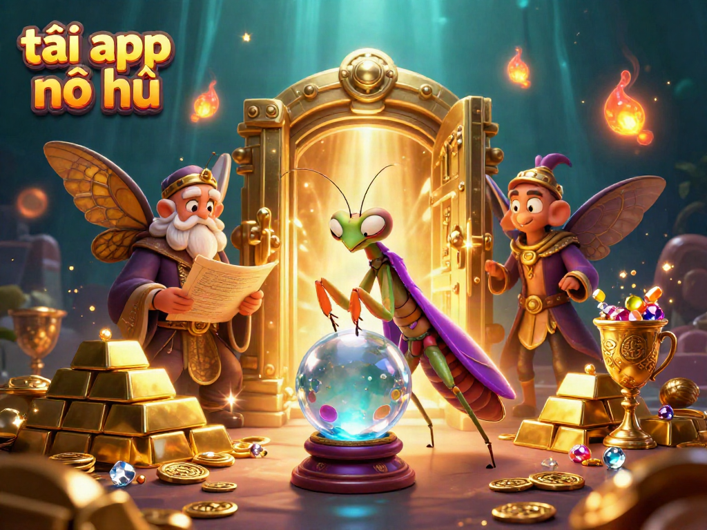 Spin to win with tải app nổ hũ as fortune tellers, glimmers, and treasures enchant players in a vibrant casino scene.