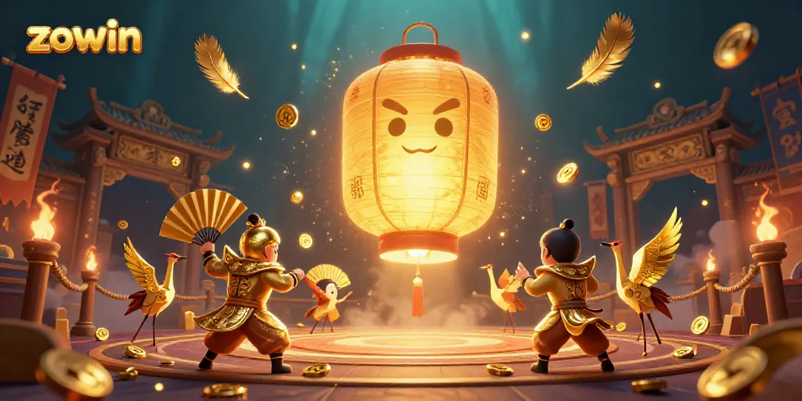 Engage in the thrilling action at the Zowin casino featuring vibrant characters and golden fortune elements.