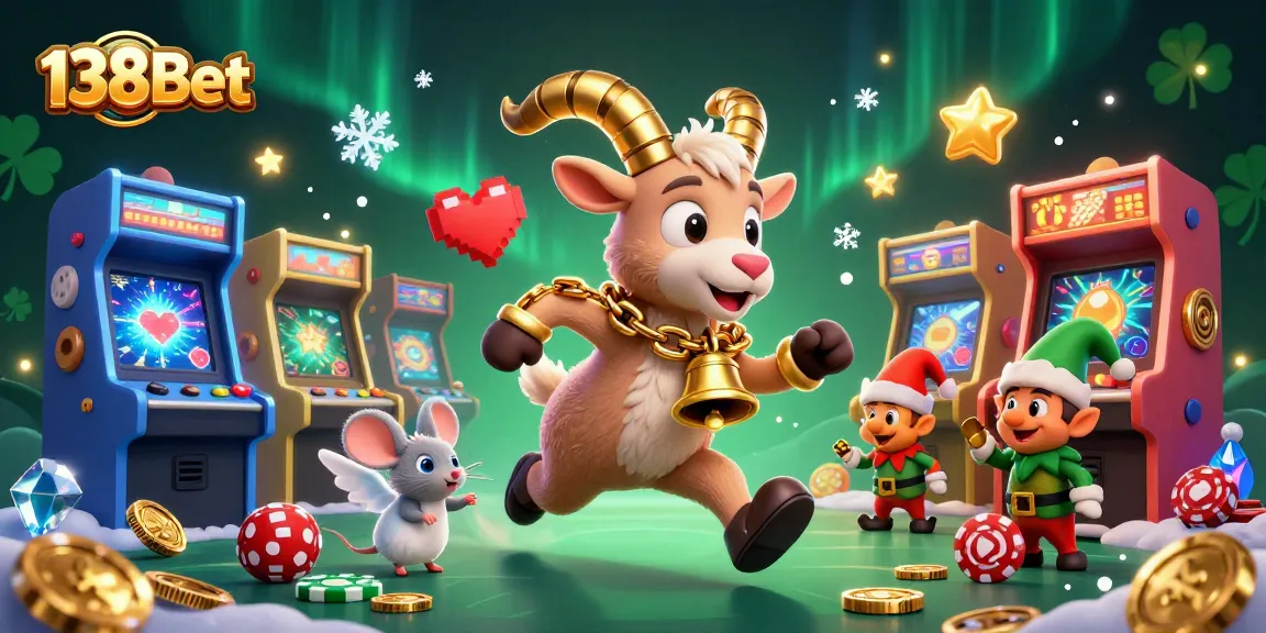 Experience vibrant fun at 138Bet's playful casino with lively characters and colorful game elements.