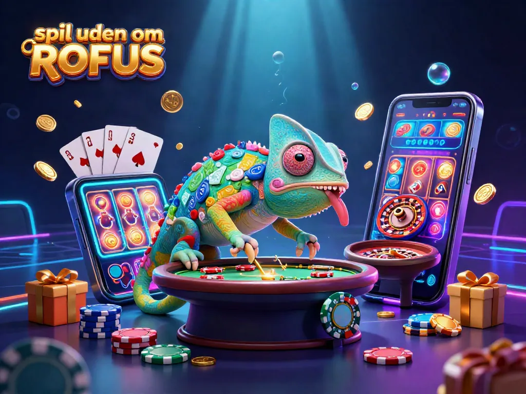 Play thrilling games at online casinos spil uden om ROFUS, featuring exciting slot games and dramatic visuals.