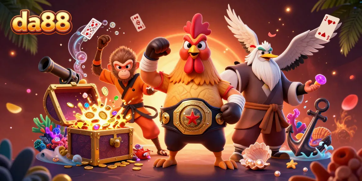 Engage in thrilling gameplay at da88 with vibrant characters and dynamic treasure elements.