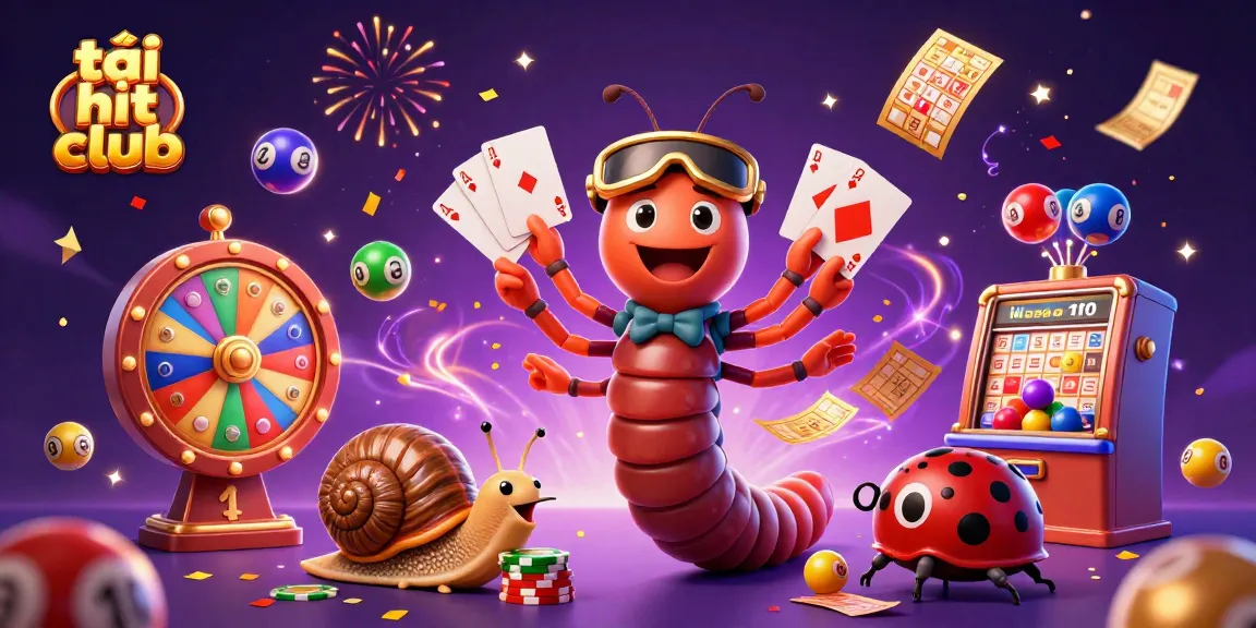 Experience the excitement as you tải hit club with colorful lottery balls and joyful characters in action.