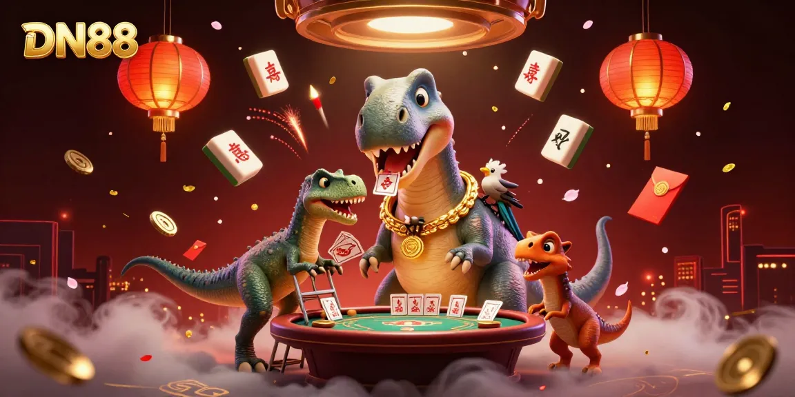 Engage in thrilling gameplay at DN88 with a whimsical 3D cartoon casino scene, rich in color and excitement.