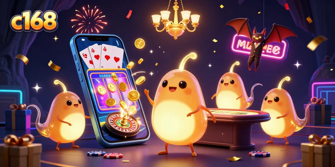 Experience captivating gameplay at c168 with glowing glowworms illuminating a vibrant cave casino backdrop.