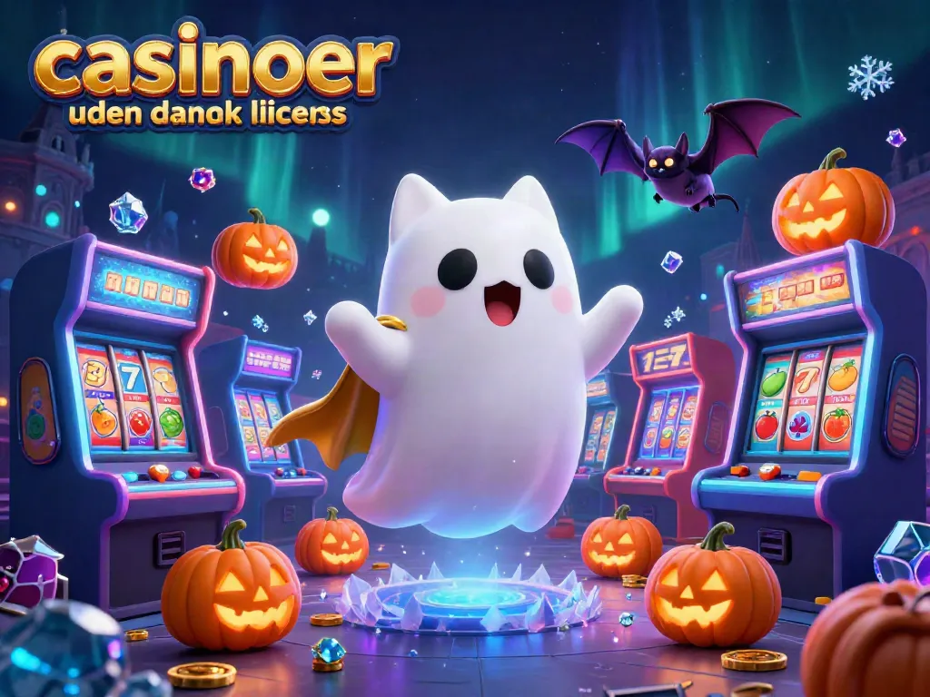 Engage with the enchanting world of casinoer uden dansk licens, featuring a ghost cat and vampire bat in a haunted casino