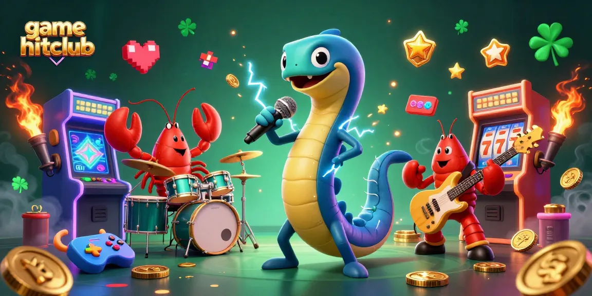 Experience the excitement of game hitclub with an electric eel DJ and dynamic casino elements.