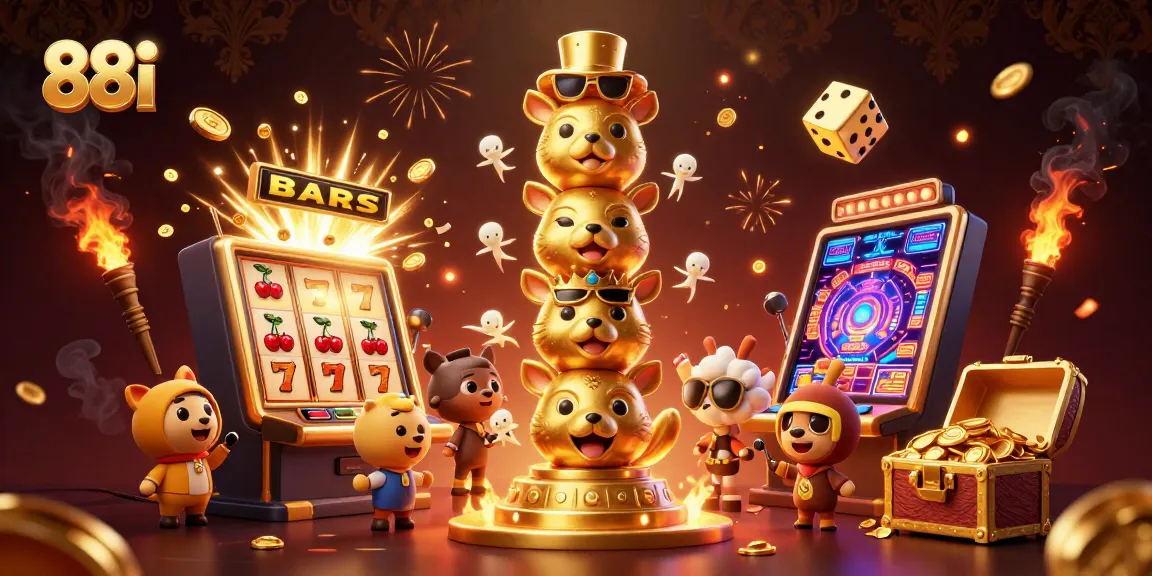 Experience thrilling gameplay at 88i with an exploding 3D jackpot scene packed with casino excitement