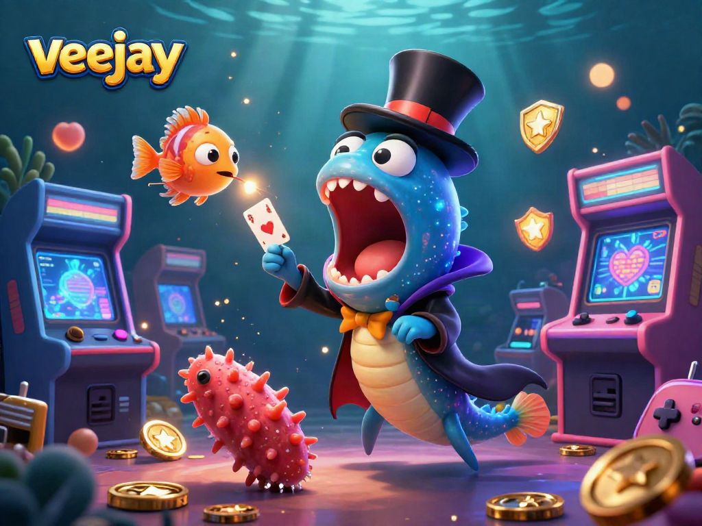 Erlebe die aufregende Welt von veejay im Casino mit einem magischen Unterwasser-Illusionsakt.