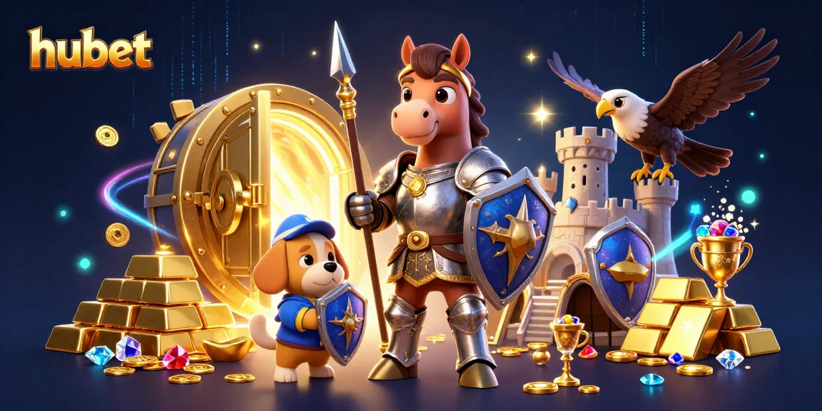 Engage in thrilling gameplay at Hubet with dynamic characters amidst treasure and excitement.