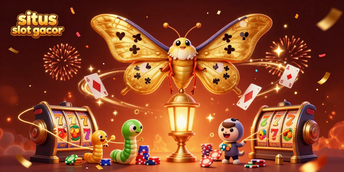 Engage with situs slot gacor in a vibrant 3D digital casino scene showcasing thematic characters and gaming elements.