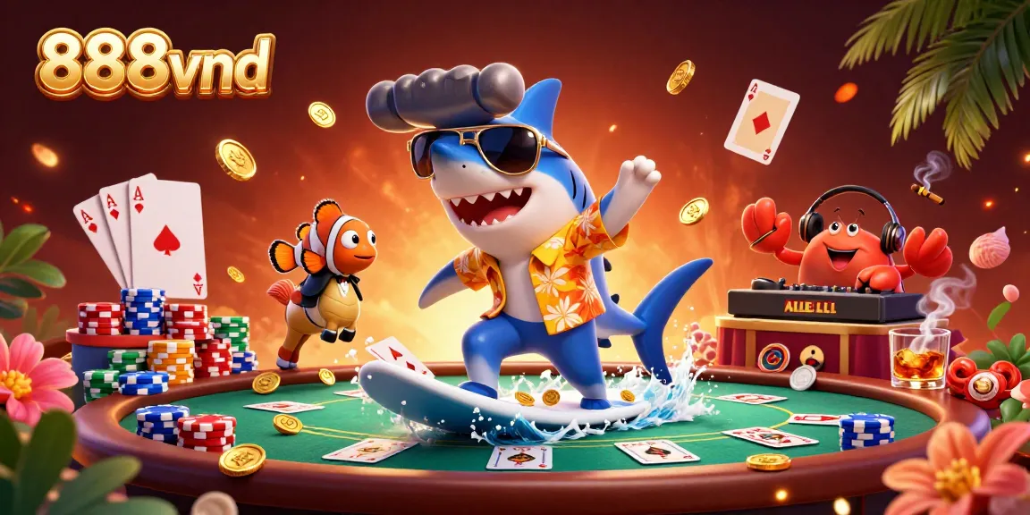 Experience thrilling gameplay at 888vnd while surfing on gold coins and enjoying vibrant casino fun.